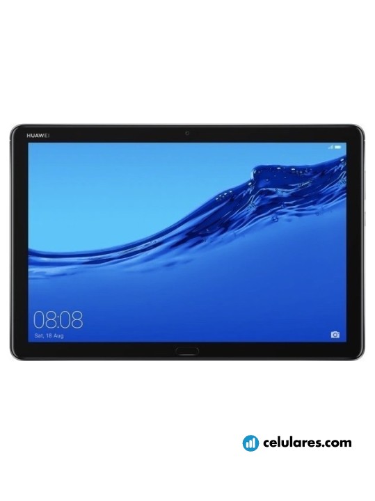 Fotografías Varias vistas de Tablet Huawei MediaPad M5 Lite 10 Gris Espacial y Dorado. Detalle de la pantalla: Varias vistas