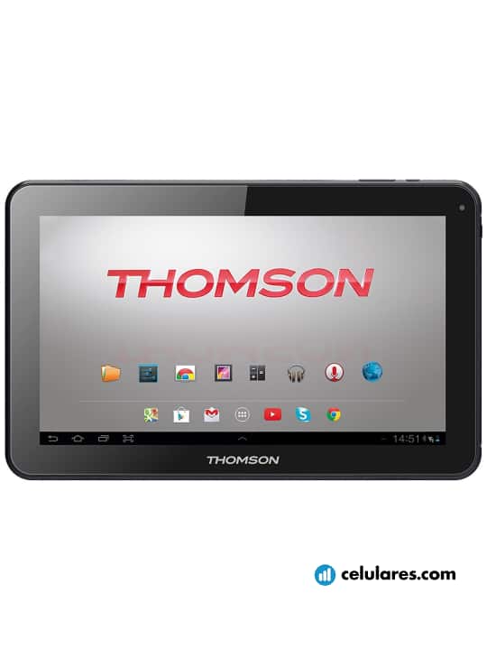 Fotografías Varias vistas de Tablet Thomson Teo 10 Negro. Detalle de la pantalla: Varias vistas